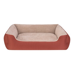 Pet Comfort Bravo Duo Köpek Yatağı Tarçın/Bej XL 105x80cm - Pet Comfort