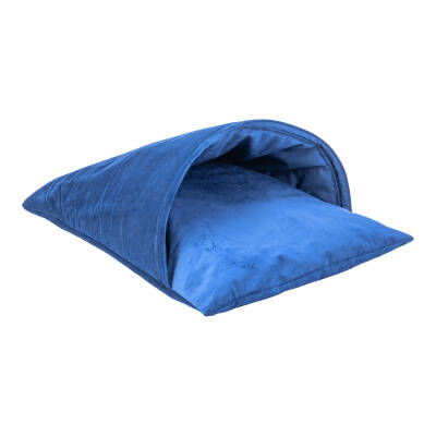 Pet Comfort Cave Kedi Yatağı Lacivert 65x50cm - 1