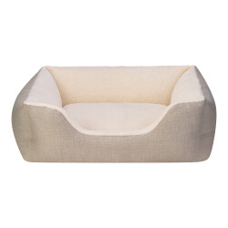 Pet Comfort Echo Ekru-Ekru Köpek Yatağı M 80x65cm - Pet Comfort