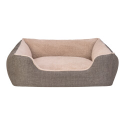 Pet Comfort Echo Kahve-Bej Köpek Yatağı L 105x85cm - Pet Comfort