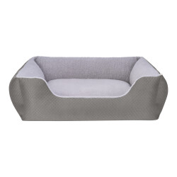 Pet Comfort Echo Köpek Yatağı Gri/Gri Peluş L 105x80cm - Pet Comfort