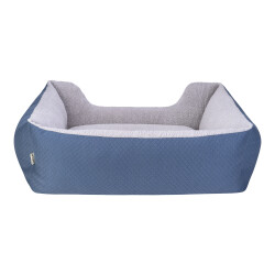 Pet Comfort Echo Köpek Yatağı Mavi/Gri Peluş L 105x80cm - Pet Comfort