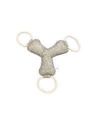 Pet Comfort İpli Bumerang Köpek Oyuncağı A.Gri 30cm - Pet Comfort