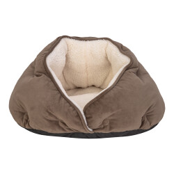 Pet Comfort Paris Kedi ve Köpek Yatağı Kahverengi 50cm - Pet Comfort