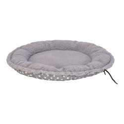Pet Comfort Sunflower Kedi ve Köpek Yatağı Çift Taraflı Gri Dot/Peluş 60cm - Pet Comfort