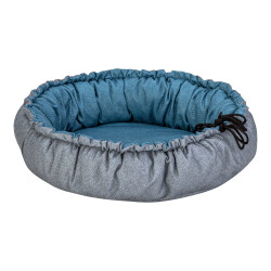 Pet Comfort Sunflower Kedi ve Köpek Yatağı Çift Taraflı Mavi/Gri 60cm - Pet Comfort