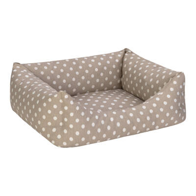 Pet Comfort Uniform Bej Puantiyeli Kedi ve Köpek Yatağı S 50x40cm - 3
