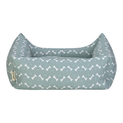 Pet Comfort Uniform Bone Mint-Beyaz Kedi ve Köpek Yatağı M 60x50cm - 3