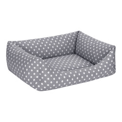 Pet Comfort Uniform Gri Puantiyeli Kedi ve Köpek Yatağı M 60x50cm - 2