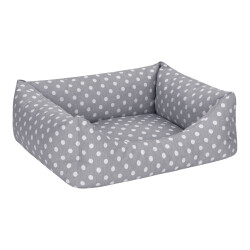 Pet Comfort Uniform Gri Puantiyeli Kedi ve Köpek Yatağı S 50x40cm - 2