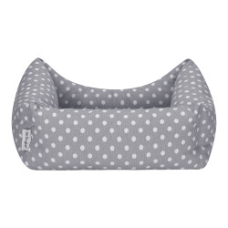 Pet Comfort Uniform Gri Puantiyeli Kedi ve Köpek Yatağı S 50x40cm - 3