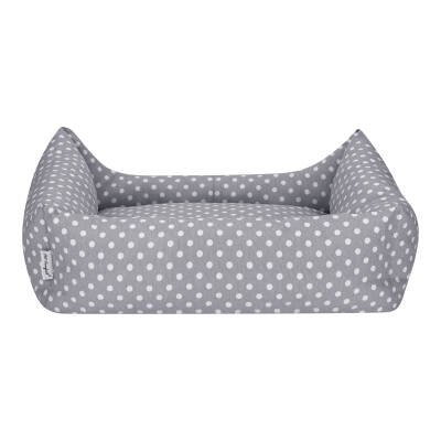 Pet Comfort Uniform Gri Puantiyeli Köpek Yatağı L 70x60cm - 3