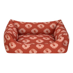 Pet Comfort Uniform Kiss Tarçın-Bej Kedi ve Köpek Yatağı M 60x50cm - Pet Comfort