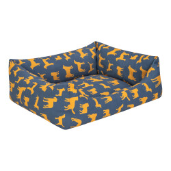 Pet Comfort Uniform Lacivert-Sarı Kedi ve Köpek Yatağı M 60x50cm - 2