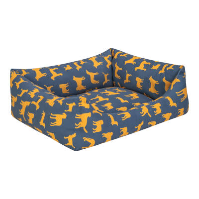 Pet Comfort Uniform Lacivert-Sarı Kedi ve Köpek Yatağı M 60x50cm - 2