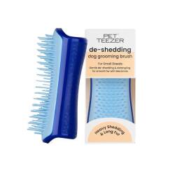 Pet Teezer Tüy Dökülme Karşıtı ve Kir Temizleyici Mavi Küçük Irk Köpeklere Özel Fırça - Pet Teezer