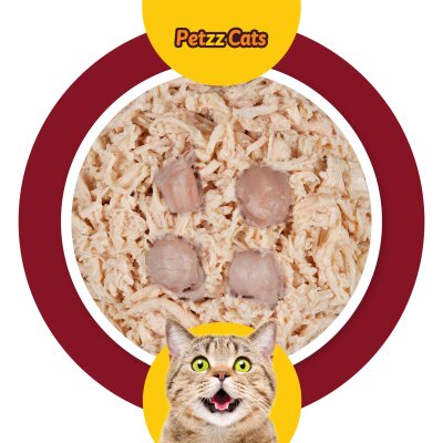 PetzzCats Tavuk & Kalamar Konserve Kedi Maması 85 Gr - 2