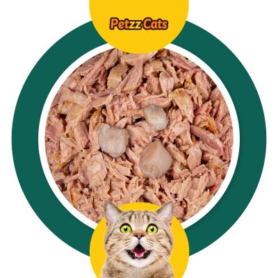PetzzCats Ton Balığı & Kalamar Konserve Kedi Maması 85 Gr 6 Adet - 2