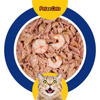 PetzzCats Ton Balığı & Karides Konserve Kedi Maması 85 Gr 6 Adet - 2