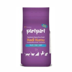 Pisipisi Pudra Kokulu İnce Taneli Topaklanan Bentonit Kedi Kumu 10 kg - Pisipisi