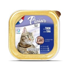 Plaisir Pate Ezme Ton Balıklı Kısırlaştırılmış Yetişkin Kedi Konservesi 100 gr - Plaisir