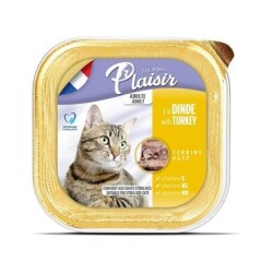 Plaisir Pate Ezme Hindi Etli Yetişkin Kedi Konservesi 100 gr - Plaisir