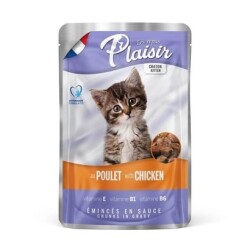 Plaisir Pouch Tavuklu Yavru Kedi Konservesi 100 gr - Plaisir