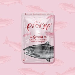 Pramy Growth Folik Asit İçerikli Yavru Gelişimi İçin Somon Balıklı Pure Kedi Konserve Maması 70 gr - Pramy