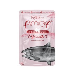 Pramy Growth Folik Asit İçerikli Yavru Gelişimi İçin Somon Balıklı Pure Kedi Konserve Maması 70 gr - Pramy