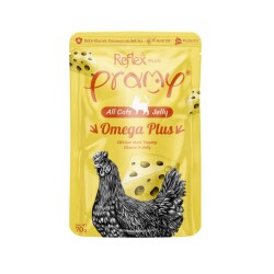 Pramy Omega Plus Jelly Tavuklu Ve Peynirli Yetişikin Kedi Konserve Maması 70 gr - Pramy
