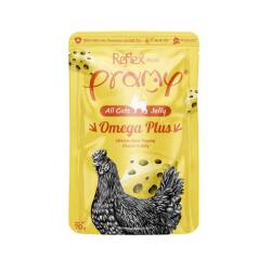 Pramy Omega Plus Jelly Tavuklu Ve Peynirli Yetişikin Kedi Konserve Maması 70 gr - Pramy