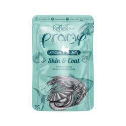 Pramy Skin Coat Kedilerde Tüy Gelişimi İçin Ton Karides Ve Deniz Taraklı Kedi Konserve Maması 70 gr - Pramy