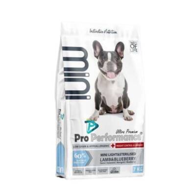 Pro Performance Light Mini Irk Kuzulu ve Yaban Mersinli Diyet Kısırlaştırılmış Yetişkin Köpek Maması 7 Kg - 1