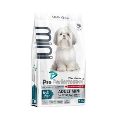 Pro Performance Mini Irk Somonlu ve Yaban Mersinli Yetişkin Köpek Maması 7 Kg - 1