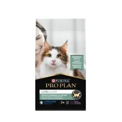 Pro Plan LiveClear +7 Yaş Üzeri Hindi Etli Kısırlaştırılmış Yaşlı Kedi Maması 1,4 kg - Pro Plan