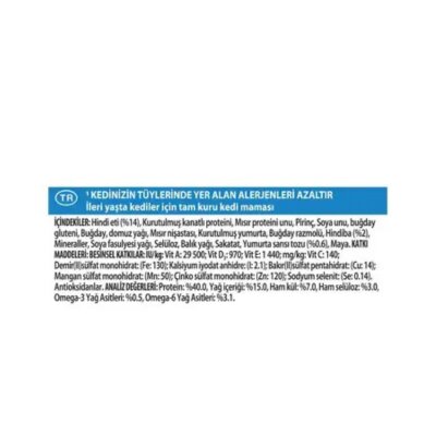 Pro Plan LiveClear +7 Yaş Üzeri Hindi Etli Kısırlaştırılmış Yaşlı Kedi Maması 1,4 kg - 3