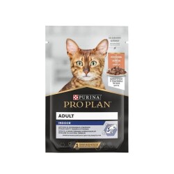 Pro Plan Pouch Indoor Sos içinde Somonlu Yetişkin Kedi Konservesi 85 gr - Pro Plan