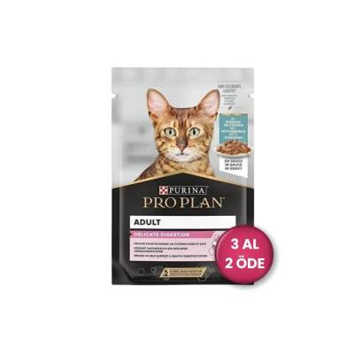 Pro Plan Pouch Sos İçinde Okyanus Balıklı Yetişkin Kedi Konservesi 85 gr 3 Al 2 Öde - 1