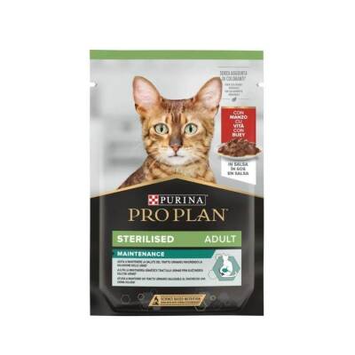 Pro Plan Pouch Sos İçinde Sığır Etli Kısırlaştırılmış Kedi Konservesi 85 gr - 2