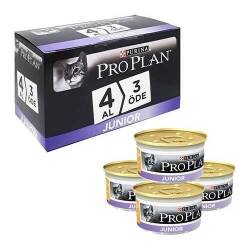 Pro Plan Tavuklu Junior Yavru Kedi Konserve Maması (4 AL 3 ÖDE) - Pro Plan