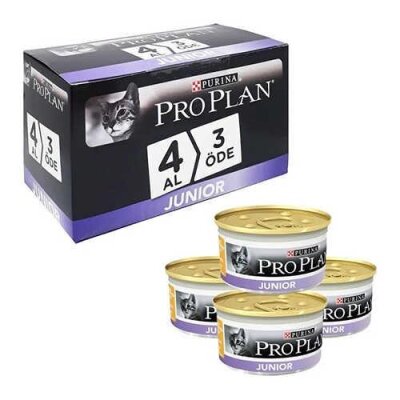 Pro Plan Tavuklu Junior Yavru Kedi Konserve Maması (4 AL 3 ÖDE)