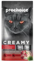 Prochoice Creamy Ton Balıklı ve Kızılcıklı Kedi Çimi İçerikli Sıvı Kısırlaştırılmış Kedi Ödülü 4 X 15 gr - Prochoice