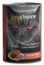 ProChoice Kısırlaştırılmış Kediler İçin Kuzulu Konserve Kedi Maması 400 gr X 6 Adet - Prochoice