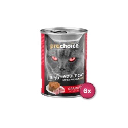 Prochoice Kuzulu Yetişkin Kedi Konservesi 400 gr X 6 Adet - Prochoice