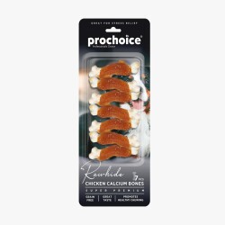 Prochoice Rawhide Tavuklu Kalsiyum Bones Köpek Çiğneme Kemiği 7 Adet - Prochoice