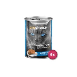 Prochoice Sardalyalı ve Hamsili Yetişkin Kedi Konservesi 400 gr 6 Adet - Prochoice