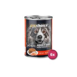 Prochoice Somonlu Tahılsız Yetişkin Köpek Konservesi 400 gr X 6 Adet - Prochoice