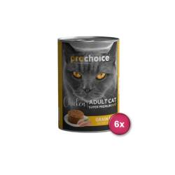 Prochoice Tavuklu Pate Yetişkin Kedi Konservesi 400 gr X 6 Adet - Prochoice
