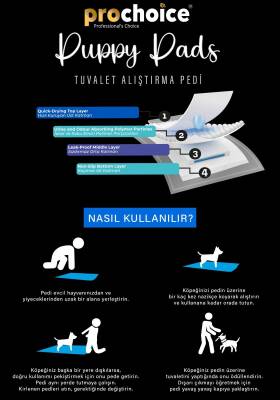 Prochoice Yavru Köpek Çiş Eğitim Pedi 60x90 cm 30'lu - 2