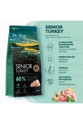 Profine Glutensiz Hindili Yaşlı Köpek Maması 12 kg - 2